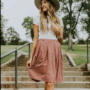 Roolee Budapest Gingham Skirt